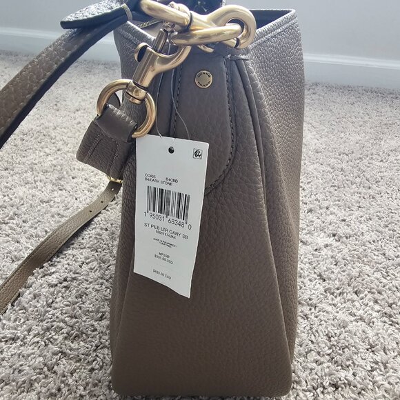 Coach Cary Shoulder Bag in Dark Stone - Picture 4 of 15